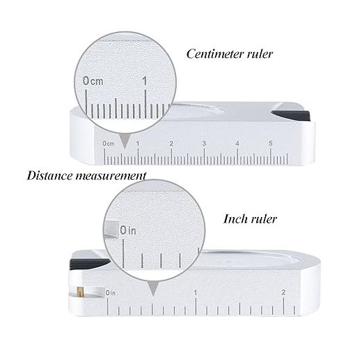  Professional Aluminum Accurate Altimeter Compact Handheld Clinometer for Measuring Heights Slopes Angles Silver