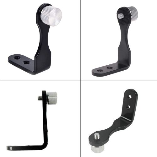  Ueasy L-Type Metal Binocular Fixed Bracket Tripod Adapter Mount Holder Tripod Bracket - for Connecting Binocular Telescope and Camera Tripod Universal