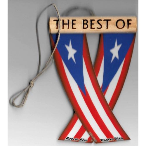  Uflagz Puerto RICO Boricua Puerto Rican Caribbean Flag Rear View Mirror Hanging CAR Flags Mini Banners for Inside The CAR Unity FLAGZ