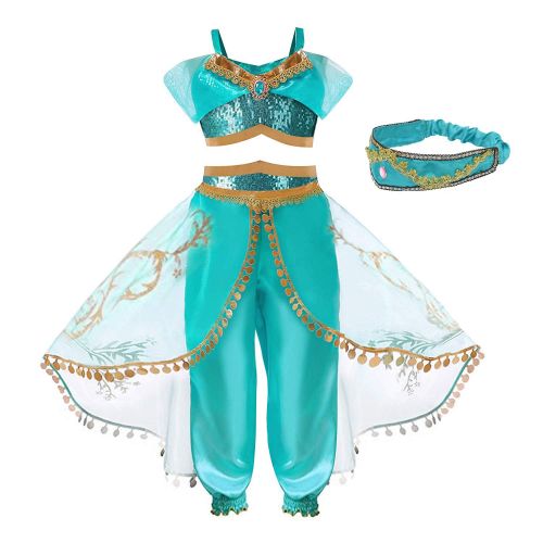  Ugoccam Girls Princess Dress Up Costumes Halloween Cosplay Costume Party Fancy Dress
