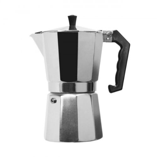  Uheng Moka Stove Top Stovetop Pot Coffee Espresso Maker 1-Cup Silver