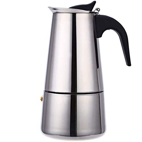  Uheng Coffee Stovetop Espresso Maker Stainless Steel, Induction Moka Stove Pot, Percolator Carafe Coffee Maker for 9 Cups (450 ml)