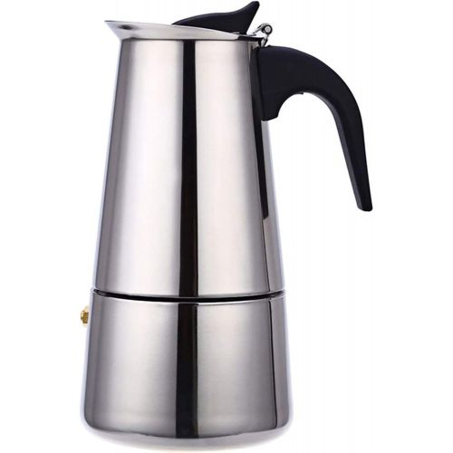  Uheng Coffee Stovetop Espresso Maker Stainless Steel, Moka Stove Pot, Percolator Carafe Coffee Maker for 4 Cups (200 ml) (2 Cup(100ML))