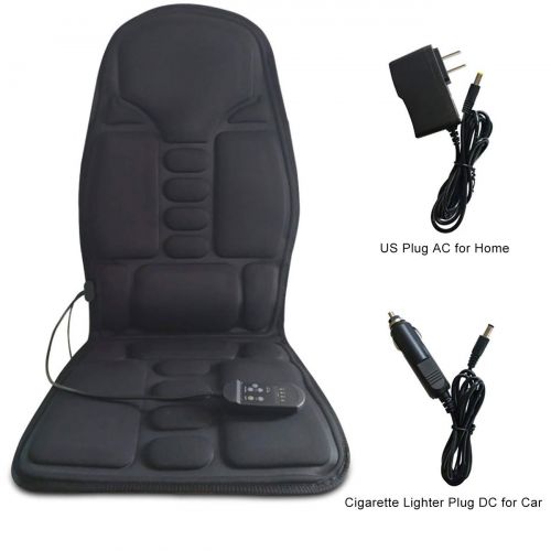  Uheng Shiatsu Massage Vibrating Car Seat Cushion Back and Neck Massager Chair Pad with Heat Ventilated Kneading, 5 Modes for Car, Home, Office, Travel