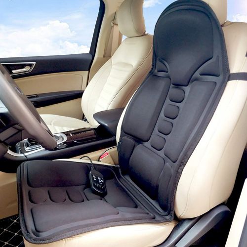  Uheng Shiatsu Massage Vibrating Car Seat Cushion Back and Neck Massager Chair Pad with Heat Ventilated Kneading, 5 Modes for Car, Home, Office, Travel