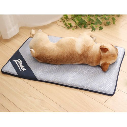  Uheng Pets Dogs Self Cooling Pad Chillz Mat Blanket - Summer Cats Breathable Sleep Bed Couch for Home and Travel - Prevent Overheating and Dehydration for Kennels, Crates, Chair, F