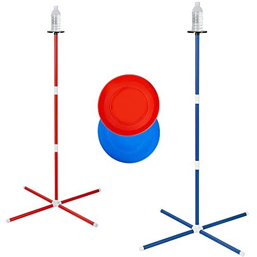  Uho Outdoor Game Set, Flying Disc Game Set for Family Adults and Kids, Disc Toss Game for Beach,Lawn, Park or Backyard