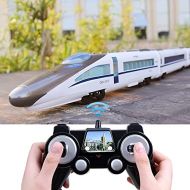 UimimiU RC Harmony Number Remote Control High-Speed Rail Train Toy,High-Speed Train Boy Electric Simulation Wireless Electric RC Wall Climbing Car,Toys for Boys Girls Teenagers