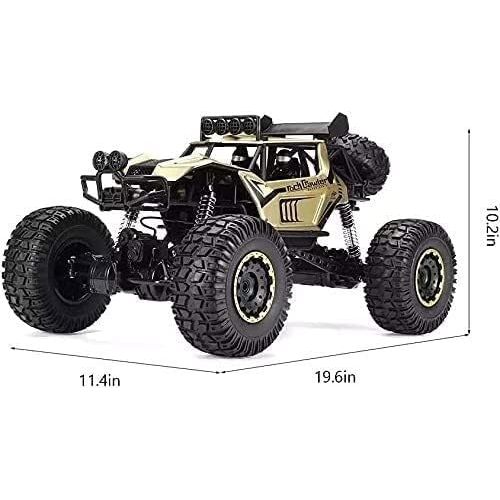  UimimiU 1: 8 Scale Large RC Car, Boys Remote Control Car 4x4 Off Road Monster Truck, Waterproof Electric Toy Truck 45degree Climbing Car, Best Xmas Festival Gift for Kids and Adult