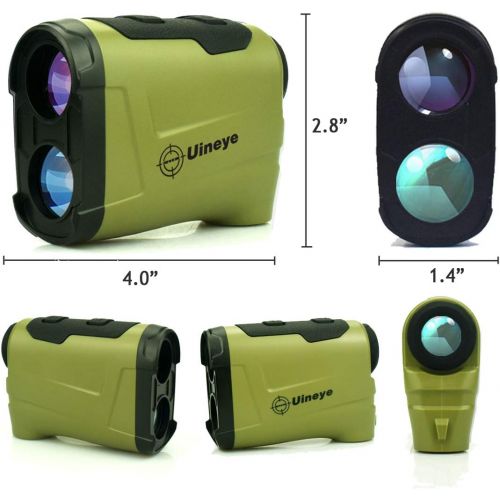  Uineye Golf Rangefinder - Range : 5-1800, 1200,1000 Meters, 0.3 Meters Accuracy, Laser Rangefinder with Height, Angle, Horizontal Distance Measurement