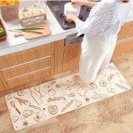 Ukeler Kitchen Rugs,Rubber Backing Non-slip Kitchen Rug Runner Waterproof and Oil-proof Kitchen Rug/Kitchen mat/Doormat, 17.7x59, Bakery