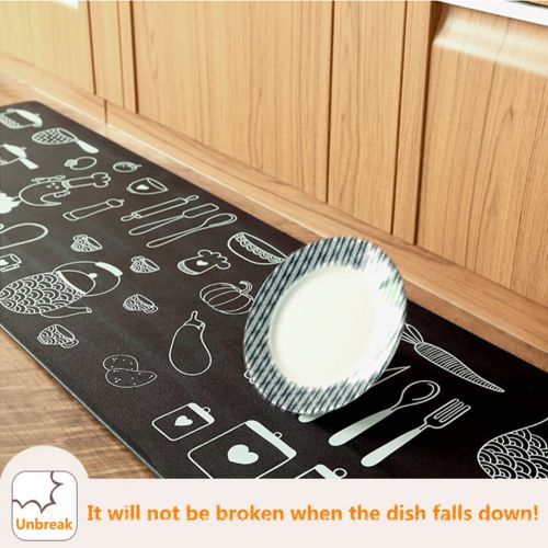  Ukeler Kitchen Rugs,Rubber Backing Non-slip Kitchen Rug Runner Waterproof and Oil-proof Kitchen Rug/Kitchen mat/Doormat, 17.7x59, Bakery