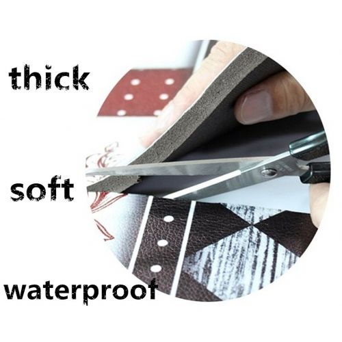  Ukeler Kitchen Rug Set of 2 Piece Waterproof & Oil-proof Premium Anti-Fatigue Standing Mat-Rubber Backed Doormat, 19.7×31.5+19.7×47.2