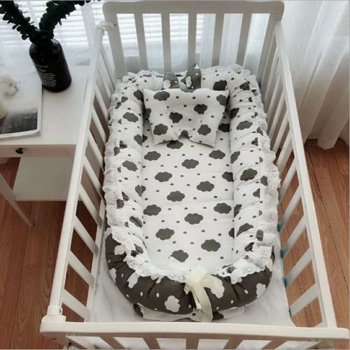  Ukeler Cotton Portable Travel Infant Bed,Crib,Bassinet, Baby Nest for Baby Lounger, Infant Lounger,...