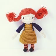 UlalaCrochet Crochet Doll - Pippi Langstrumpf