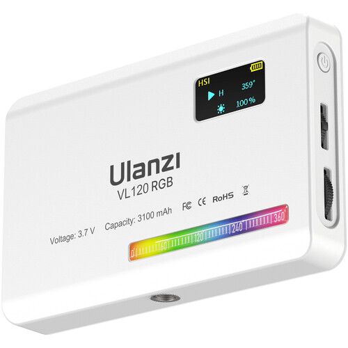  Ulanzi VL120 RGB LED Video Light (White)