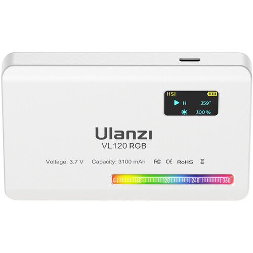  Ulanzi VL120 RGB LED Video Light (White)