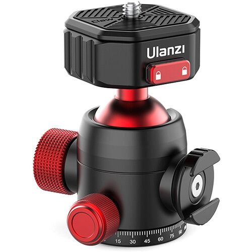  Ulanzi U-100 Claw Quick Release Ball Head with Side Cold Shoe Mount