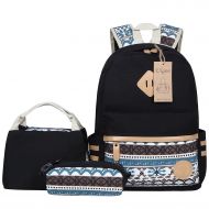 Ulgoo Canvas Casual School Backpacks Teen Girls Bookbags Shoulder Bags