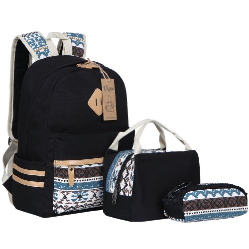  Ulgoo Canvas Casual School Backpacks Teen Girls Bookbags Shoulder Bags