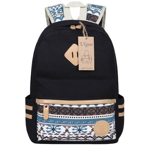  Ulgoo Canvas Casual School Backpacks Teen Girls Bookbags Shoulder Bags