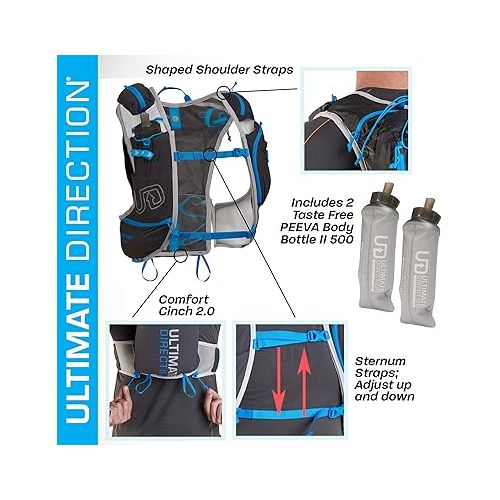  Ultimate Direction Mens Adventure Vest Signature Series 5.0 for Trail Running