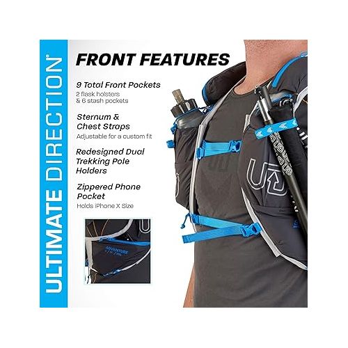  Ultimate Direction Mens Adventure Vest Signature Series 5.0 for Trail Running