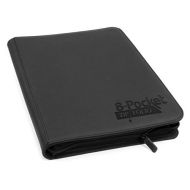 Ultimate Guard 8 Pocket Quadrow Zipfolio Xeno Deck Case, Black