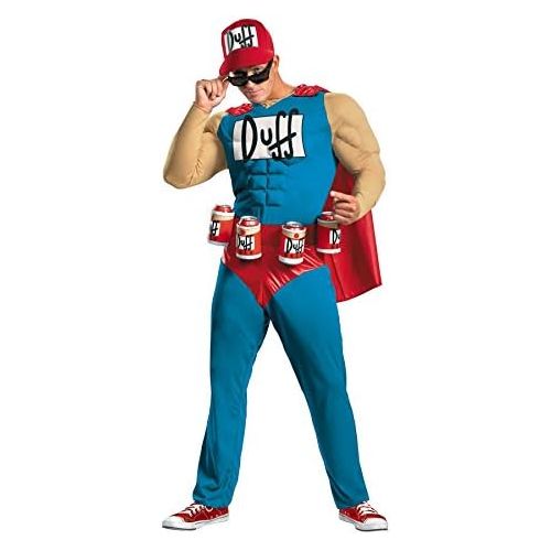  Ultimate Halloween Costume UHC Mens Classic Muscle The Simpsons Duffman Theme Party Dress Costume