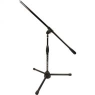 Ultimate Support PRO-R-T-SHORT-F Pro Series R Mic Stand with 1/4-Turn Clutch, Plastic Tripod Base/Short Height/Fixed Boom