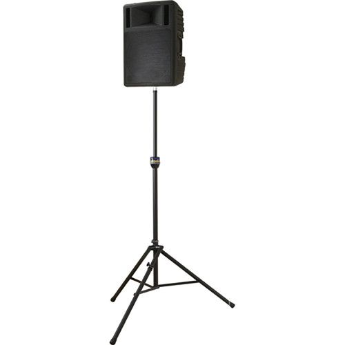  Ultimate Support TS-99BL Aluminum Speaker Stand with Leveling Leg (Matte Black)