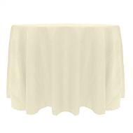 Ultimate Textile -3 Pack- Damask Kenya 72-Inch Round Tablecloth - Modern Jacquard Design, Natural Ivory Cream