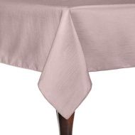 Ultimate Textile -5 Pack- Reversible Shantung Satin - Majestic 54 x 120-Inch Rectangular Tablecloth, Ice Pink