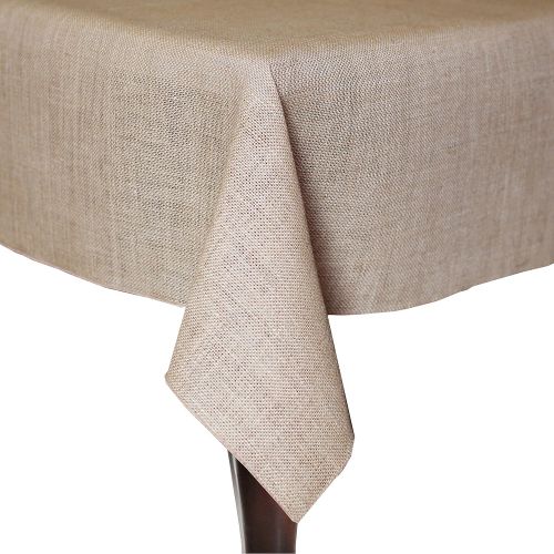  Ultimate Textile Burlap 84 x 84-Inch Square Jute Tablecloth Natural