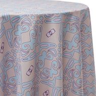 Ultimate Textile Dream States 84-Inch Round Tablecloth