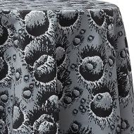 Ultimate Textile Craters 96-Inch Round Patterned Tablecloth