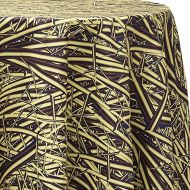 Ultimate Textile Circular Metal 108-Inch Round Patterned Tablecloth