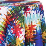 Ultimate Textile Check Multi 72-Inch Round Tablecloth