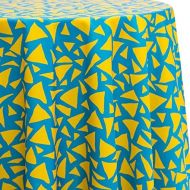 Ultimate Textile Flecks 102-Inch Round Patterned Tablecloth