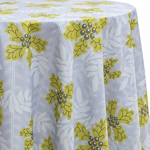  Ultimate Textile Drift 90-Inch Round Patterned Tablecloth