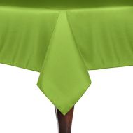 Ultimate Textile -5 Pack- 90 x 90-Inch Square Polyester Linen Tablecloth, Lime Green