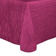 Ultimate Textile Crinkle Taffeta - Delano 90 x 156-Inch Rectangular Tablecloth Fuchsia Pink