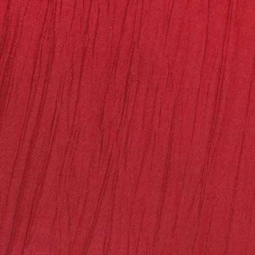  Ultimate Textile -18 Pack- Crinkle Taffeta - Delano 90 x 156-Inch Rectangular Tablecloth, Red