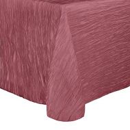 Ultimate Textile -18 Pack- Crinkle Taffeta - Delano 90 x 156-Inch Rectangular Tablecloth, Watermelon Pink