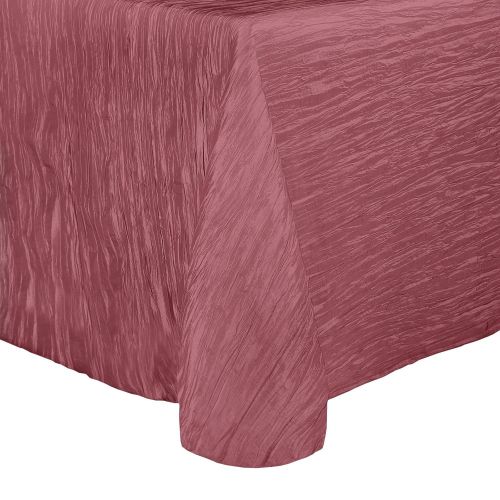  Ultimate Textile -18 Pack- Crinkle Taffeta - Delano 90 x 156-Inch Rectangular Tablecloth, Watermelon Pink