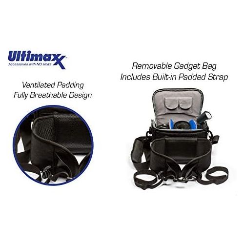  Ultimaxx Extra Large Camera DSLR/SLR Backpack for Nikon, Canon, Sony, Panasonic, Pentax, Olympus, and Fuji Cameras?an Outdoor Hiking/Travelling Backpack with 15.6 Laptop Compartmen