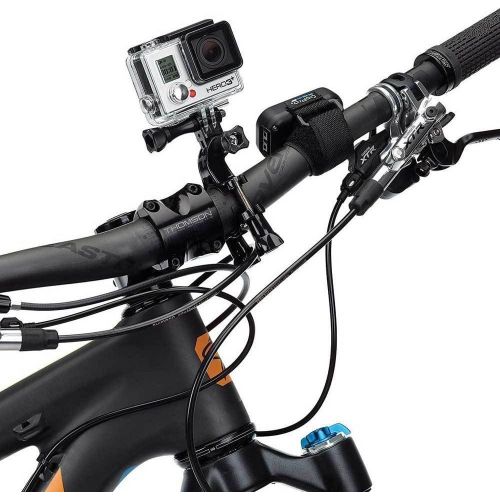  Ultimaxx Heavy Duty Handlebar Bike Mount for GoPro Cameras w/Bicycle Seat Post Clamp, Adjustable Pivot Arm, Metal Screws