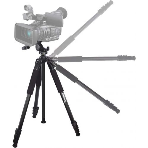  Ultimaxx Ultimax’s Extra Large, Water-Resistant Gadget Bag with 80” Tripod Compatible with Camcorders for Panasonic AG-AC160, AC30, AC90A, AC130A, AF100, HVX200, UX-90, UX-180, HC-X1000, HC