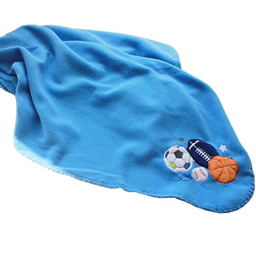  Ultra F.C.L 8 Pieces Baby Boy Sport Crib Bedding Set (Blue): (1)quilt,(4)bumper pads,(1) fitted sheet,(1) dust ruffle(skirt),(1) fleece blanket