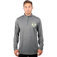 Ultra Game NBA Men's Super Soft Quarter Zip Long Sleeve T-Shirt